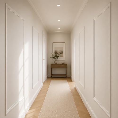 3 Set Peel and Stick Wall Molding Kit, Pre Cut Wainscoting Panels - Image 4
