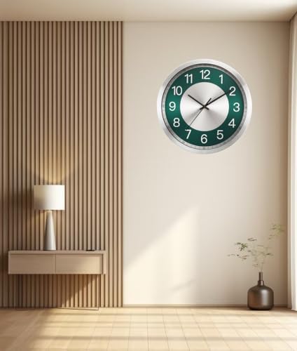 Silent Wall Clock Battery Operated, Modern Metal Wall Clock Decorative - Image 7