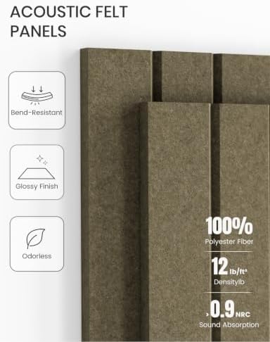 Fluxynara 36" x 24" Large Felt Bulletin Board，Olive Brown - Image 5