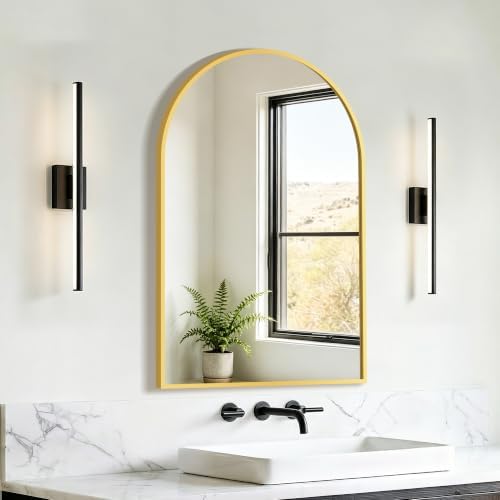 FICTOR 20" x 30" Arched Bathroom Vanity Mirror by FICTOR
