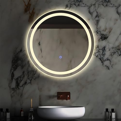 KOSTA 20 Inch Round LED Bathroom Vanity Mirror by Kosta-EcoSmartGear