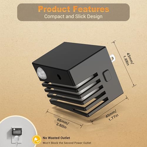 JandCase Motion Sensor Night Light, Night Lights Plug into Wall - Image 6