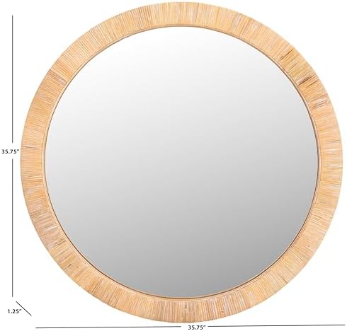 SAFAVIEH Mila Glam Mirror, 35.8" Natural MRR9001A - Image 5
