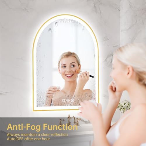 24"x30" Arched LED Lighted Bathroom Mirror - Image 2