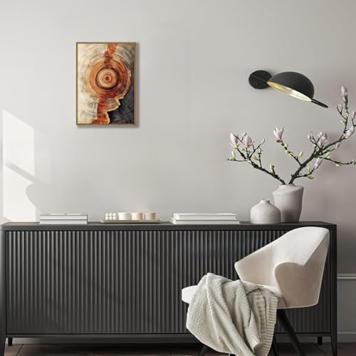 Tree Ring Wall Art Framed, Modern Nature Decor - Image 6