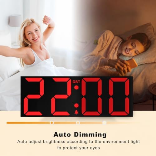 JALL 22" Large Digital Wall Clock - Image 5