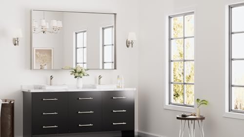 Keonjinn 55x36 Inch Nickel Bathroom Mirror - Image 2
