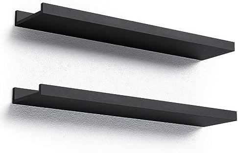 Boswillon Floating Shelves Set of 2, Long Wall Shelf by Boswillon