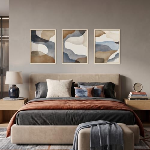 Aryroi Abstract Watercolor Block Framed Canvas Wall Art Set- 12"x16"x3 - Image 5