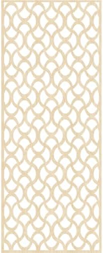 31 3/8"W x 79 3/8"H x 3/8"T Resort Decorative Fretwork Wood Wall Panels - Image 2