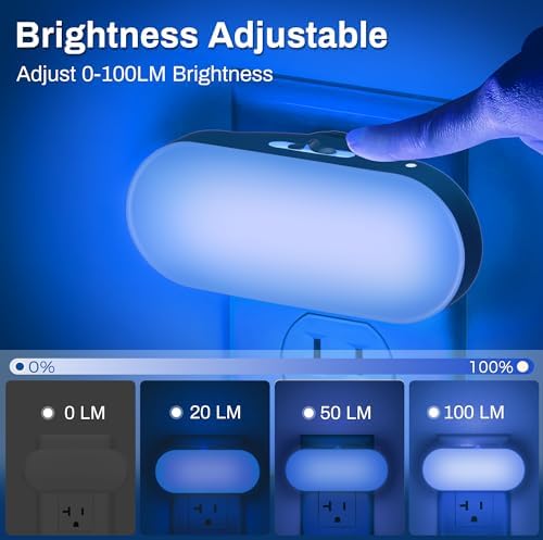 DORESshop Blue Night Lights Plug into Wall - Image 3