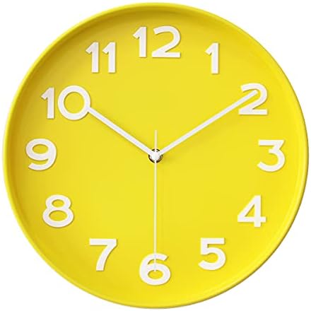 HZDHCLH Wall Clocks for Living Room Bedroom Office Classroom Decor Small Silent by HZDHCLH
