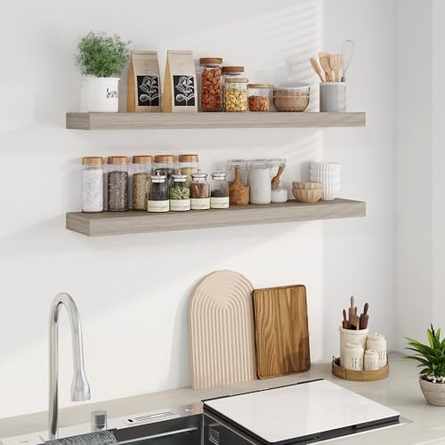 Fun Memories Floating Shelves for Wall, 40Inch Floating Shelves Set of 2 - Image 4
