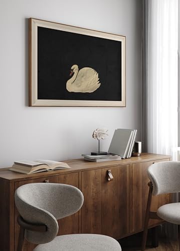 VIYYIEA Framed Wall Art for Living Room, Swan Wall Decor, 36×24 Inch - Image 3