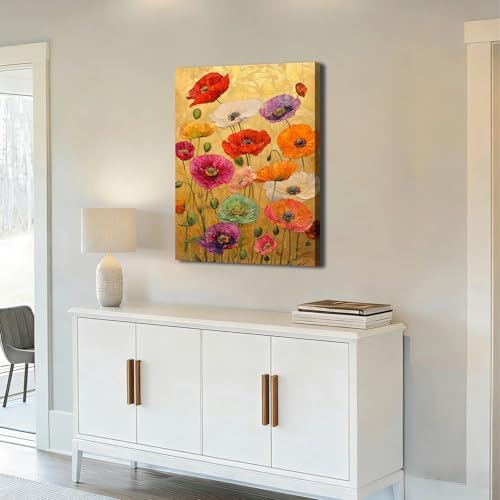 ZERILYN Ship Next Day Botanical Flower Canvas Art Modern Floral Wall Decor - Image 3