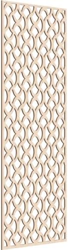 Resort Decorative Pierced Fretwork Wood Wall Panels, 25 3/8"W x 64 3/8"H x 1/4"T by EkenaMillwork