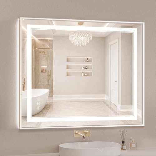 32"x40" LED Bathroom Mirror by MYSUNORIA