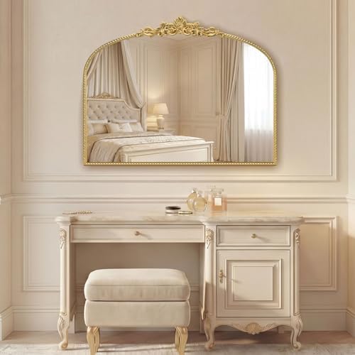 Gold Vintage Vanity Mirror 32x24 Inch - Image 3
