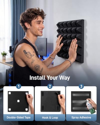 36 Pack Pyramid Acoustic Foam Panels - Image 5
