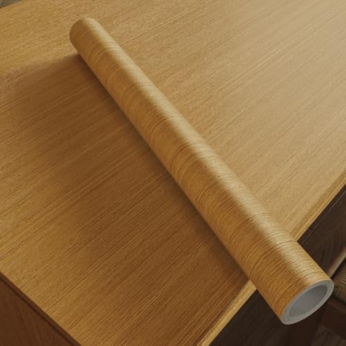 Abyssaly Wood Grain Look Oak Contact Paper Peel and Stick Countertops - Image 7