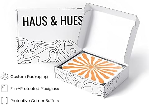 HAUS AND HUES Abstract Orange Wall Art - Image 4