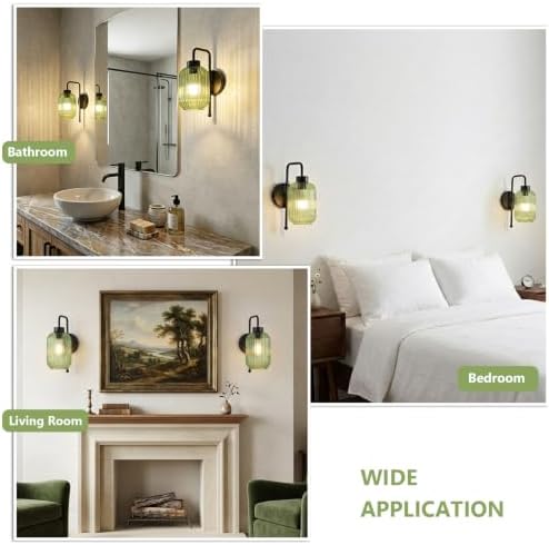 Black Wireless Sconces Set of 2 - Image 7