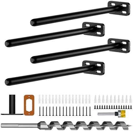 4pcs Wall Shelf Brackets Heavy Duty Floating Shelf Bracket Hidden, Invisible by Crafterspirit