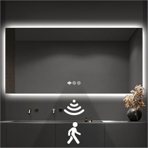 72 x 36 in Backlit LED Bathroom Mirror by nolsia