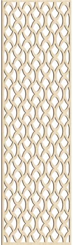 Resort Decorative Pierced Fretwork Wood Wall Panels, 33 3/8"W x 84 3/8"H x 1/4"T by EkenaMillwork