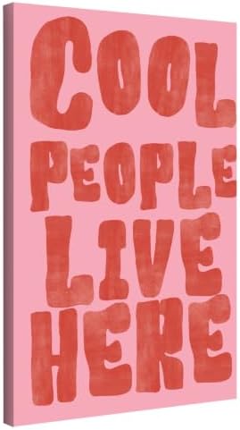 InkFlow Posters Cool People Live Here Canvas Poster by InkFlowPosters