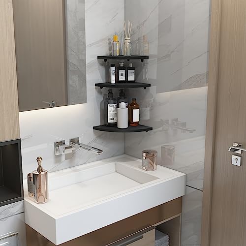 HORLIMER 6 Pack Floating Corner Shelf Wall Mount - Image 6