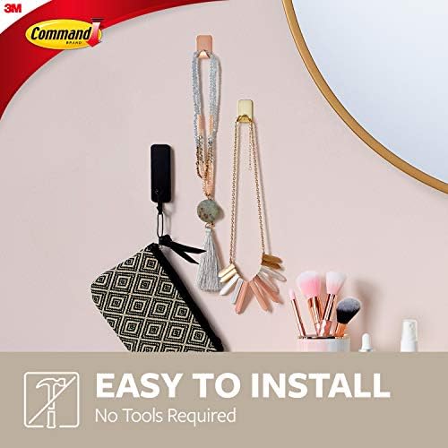 Command Small Metallic Wall Hooks, Total 16 Hooks - Image 4