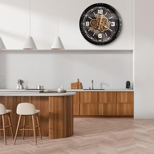 27 inch Large Real Moving Gears Wall Clocks - Image 4