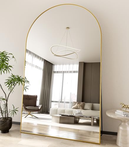 Koonmi 76x46 Arched Full Length Mirror, Floor Mirror by KOONMI