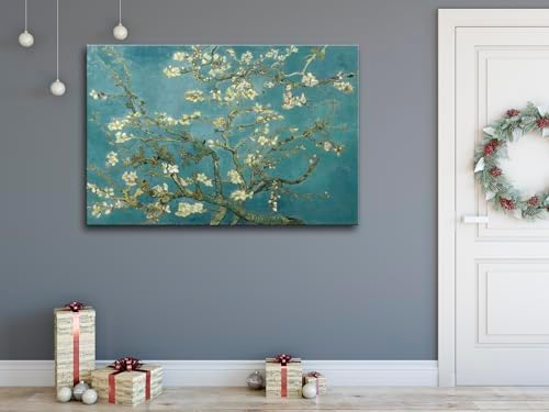OKEXCKK Almond Blossom by Vincent Van Gogh Canvas Wall Art Large Modern Floral - Image 3