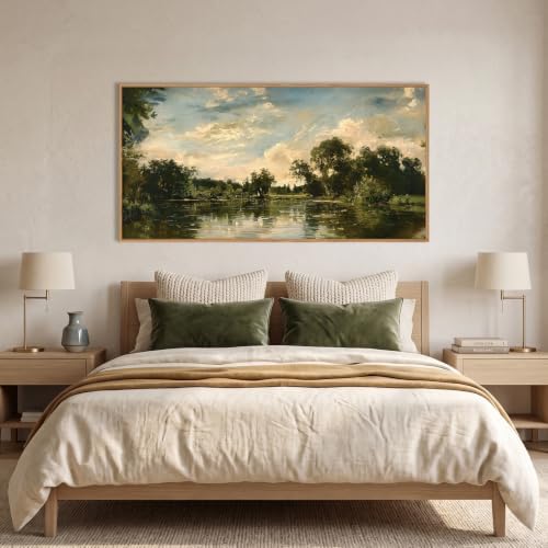 Aryroi Vintage Landscape Framed Canvas Wall Art Set- 40"x20"x1 - Image 5