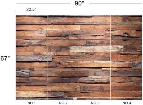 Rustic Wood Plank Wallpaper Brown Vintage Barn Peel Stick - Image 5