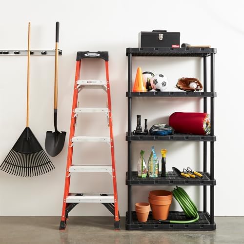 Gracious Living 5 Shelf Unit, Storage Shelves and Rack - Image 2