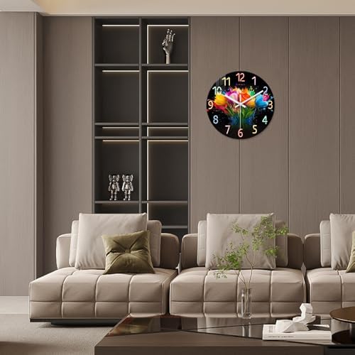 14 Inch Decorative Wall Clock Battery Operated - Image 2