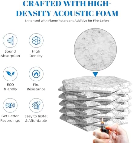 15 Pack Self-Adhesive Acoustic Wall Panels - Image 5