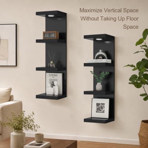 4 Tier Floating Wall Shelf - Image 3