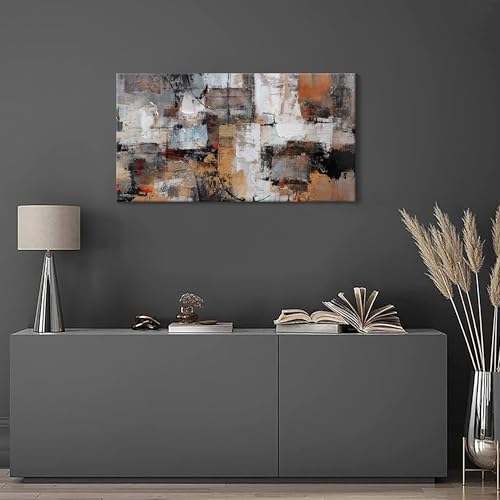 Pogusmavi Abstract Canvas Wall Art, Modern Minimalist Painting, Framed Wall Art - Image 3