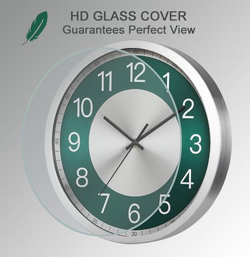 Silent Wall Clock Battery Operated, Modern Metal Wall Clock Decorative - Image 6