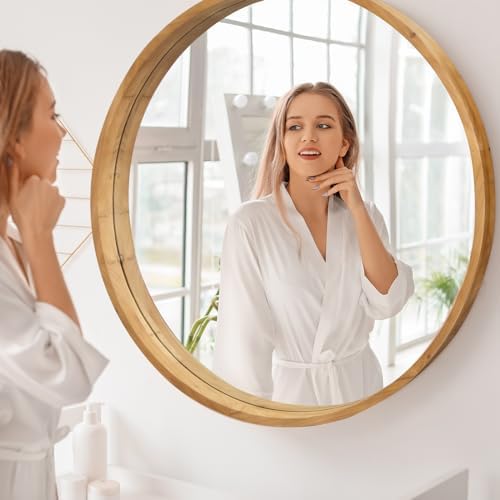 36" Bathroom Mirror, Round Wall Mirror - Image 4