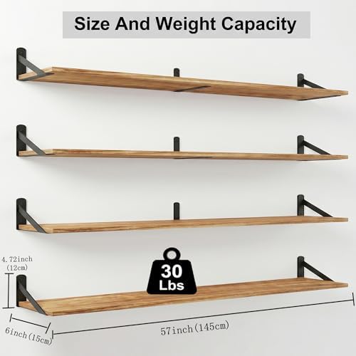 Long Wall Shelf, Large Floating Shelves - Image 3