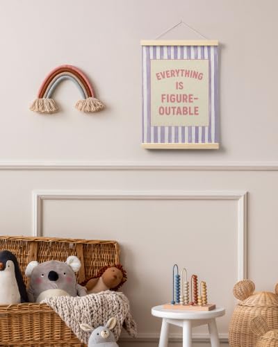 FGFK Everything Is Figureoutable Inspirational Wall Art Poster Hanger Frame - Image 6