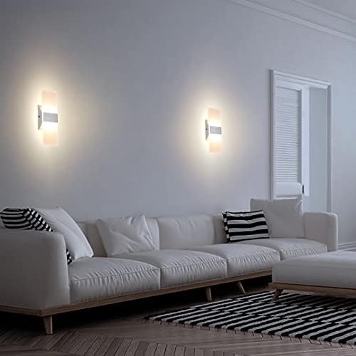 TRLIFE Modern Wall Sconces Set of 2, Dimmable LED Wall Sconce 12W 3000K Warm - Image 7