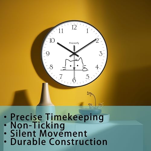8 inch Decorative Wall Clock Battery Operated - Image 5