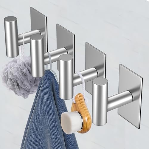 VAEHOLD Wall Towel Hooks, Heavy Duty Sticky Holder Waterproof Towel Hooks - Image 5