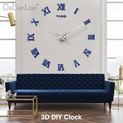 DIY Frameless Wall Clock, Adjustable Up to 52” - Image 4
